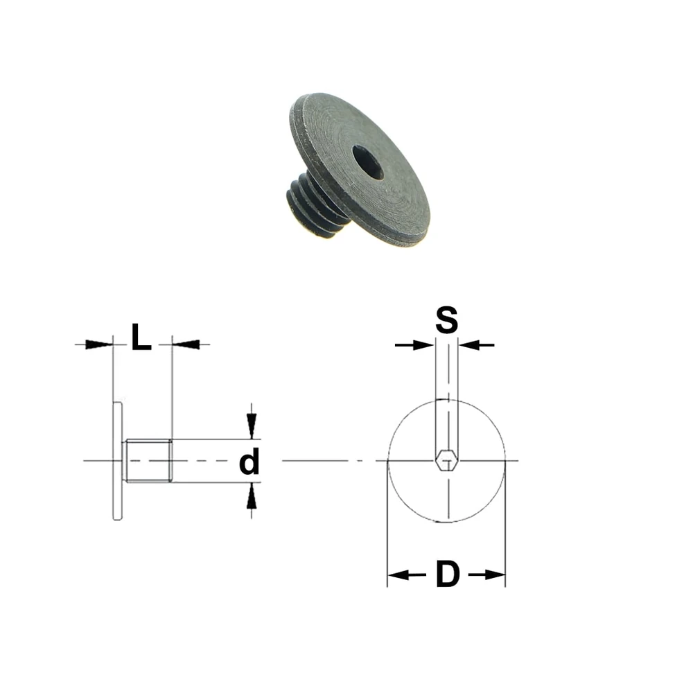 [990.A20.00] GRN Tools Bolzen (990.A20.00) (D 13 | d 13 | L 6,3 | S 2,5 | Art. 990.A20.00)
