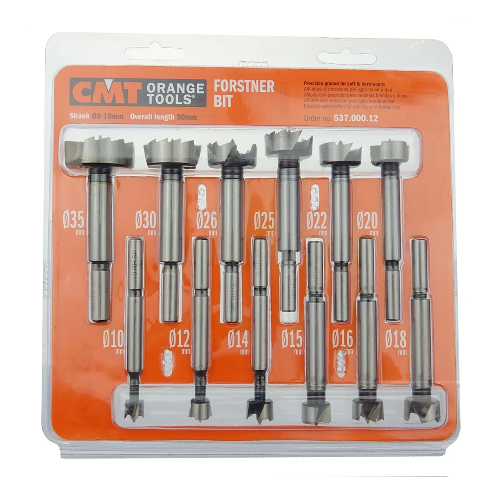 [537.000.12] Coffret CMT Orange Tools 537.000.12 de 12 mèches Forstner
