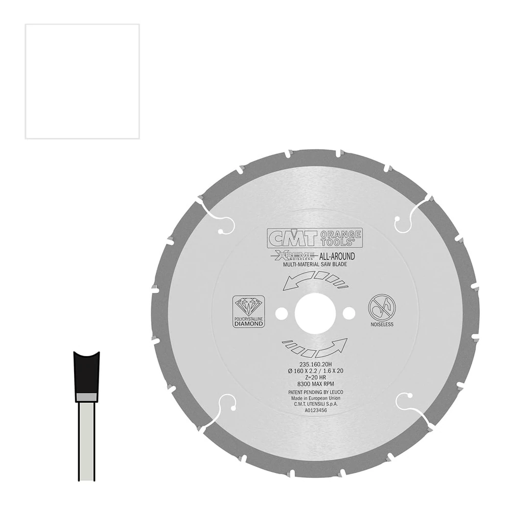 [235.160.20H] CMT Orange Tools 235 Multi-Material-Sägeblätter NN-System Xtreme - LONG LIFE (D 160 | d 160 | B 20 | K 2,2 | Z 20 | Art. 235.160.20H)