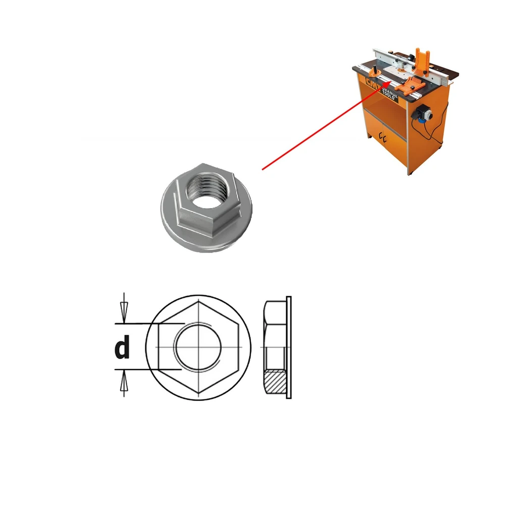 [990.032.00] CMT Orange Tools 990.032.00 écrou M6