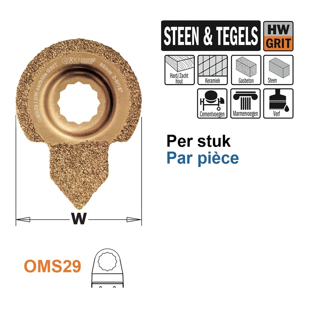 [OMS29-X1] CMT Orange Tools OMS29-X1 râpe à grain HW pour SuperCut