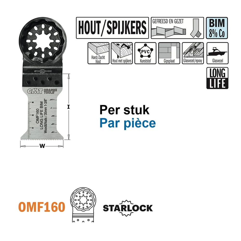 [OMF160-X1] 32mm Radial Messer für Multifunktionszubehör für Holz & Metall (1 | Art. OMF160-X1)