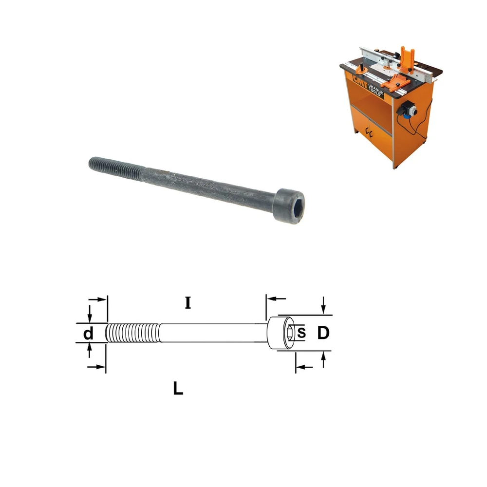 [990.030.00] CMT Orange Tools 990.030.00 Innensechskantschraube M6 x 80 mm für Industrio