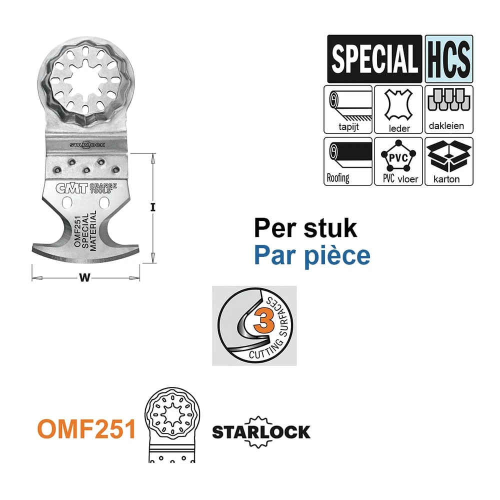 [OMF251-X1] CMT Multimesser mit drei Schneiden 41 mm OMF251-X1