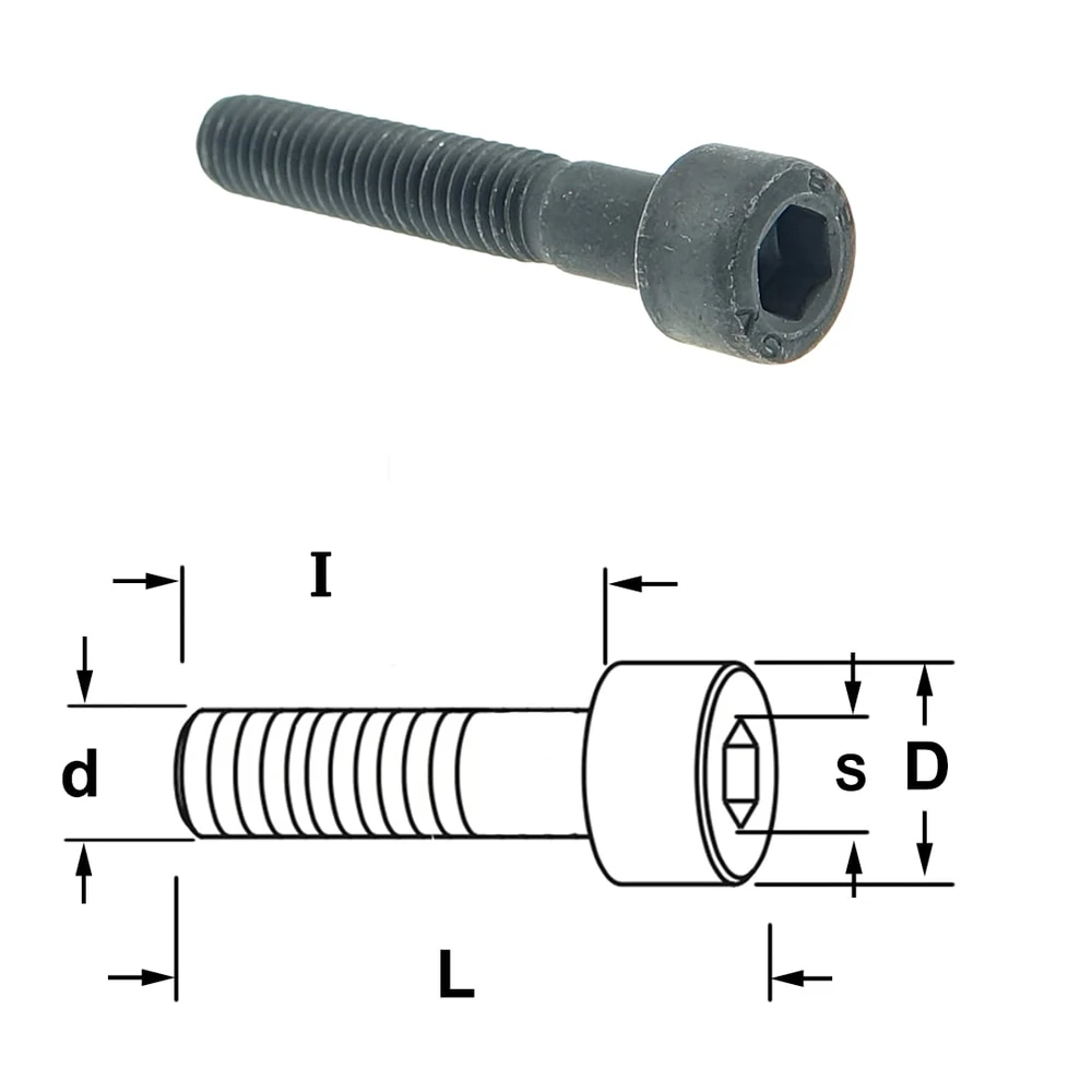 [990.090.00] CMT Orange Tools 990.090.00 HWEI-Innensechskantschraube M6 x 35 mm, UNI 5931