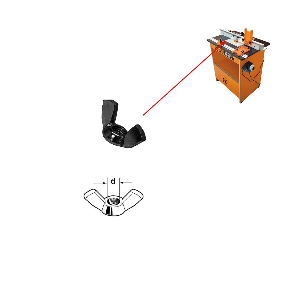 [990.024.00] CMT Orange Tools 990.024.00 M6-Flügelmutter