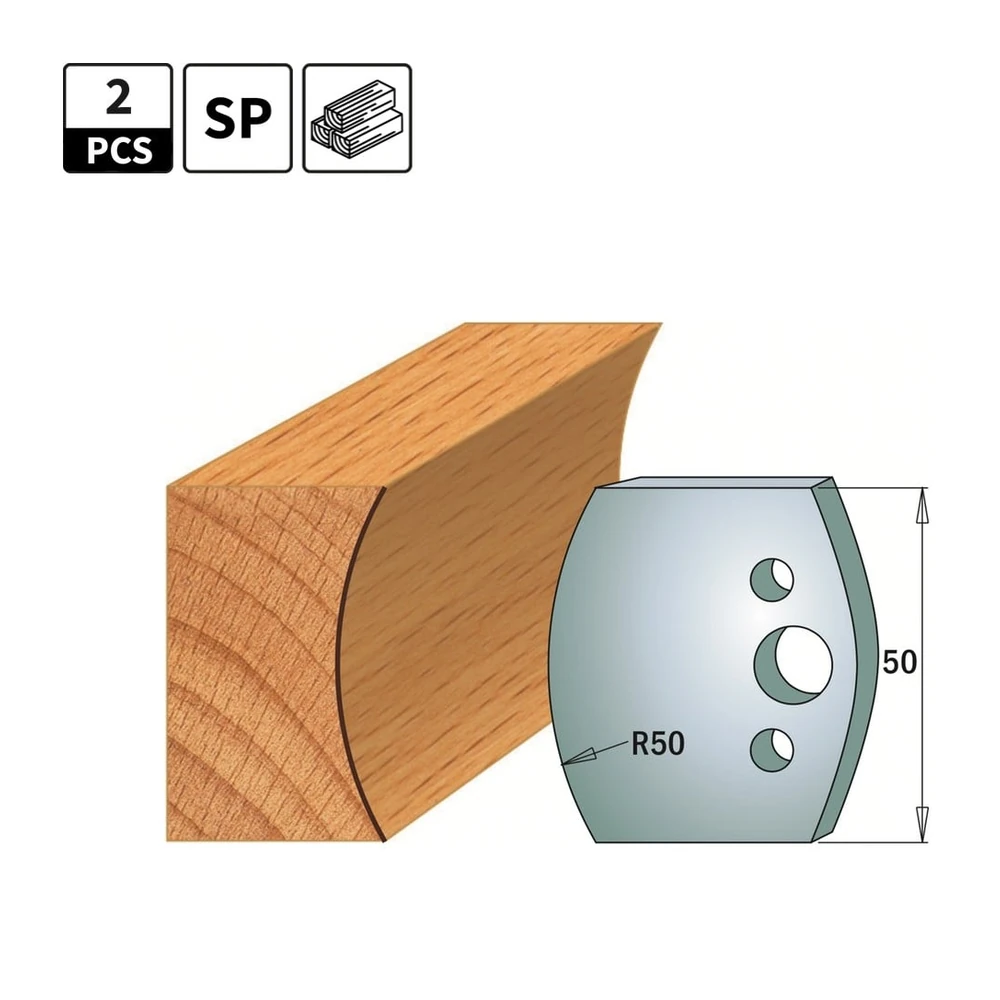 CMT 690 profielmessen voor profielfreeskoppen, 2 stuks