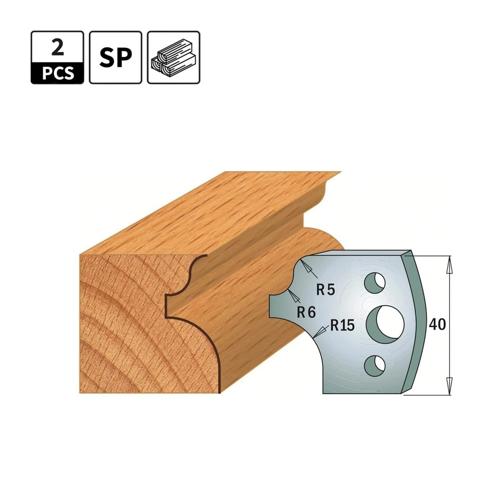 CMT 690.011 SP-profielmessen, 40 x 4 mm (2 stuks)