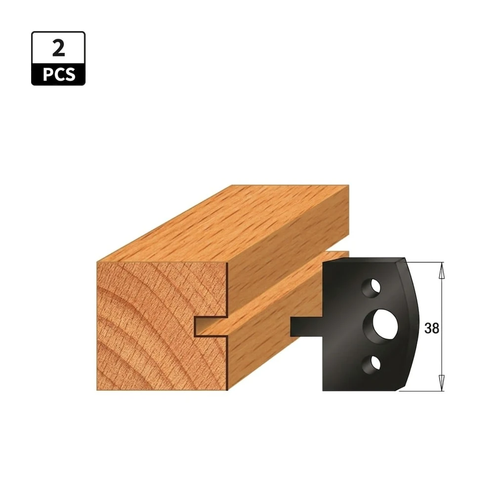 CMT 691.016 begrenzers 38 x 4 mm voor 40 mm-profielmessen, 2 stuks