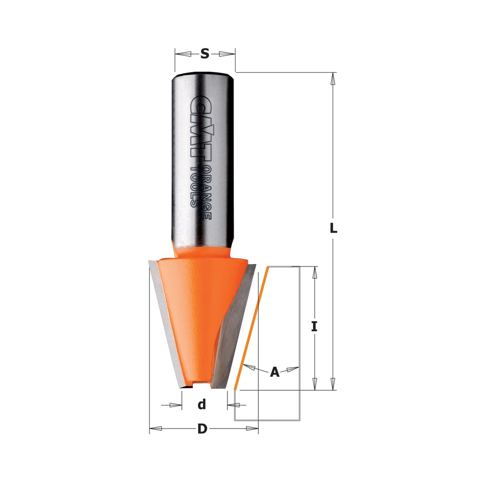 [881.521.11] CMT Orange Tools 8/981.52 Fasenfräser für Mineralwerkstoffe (881.521.11)